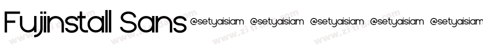 Fujinstall Sans字体转换